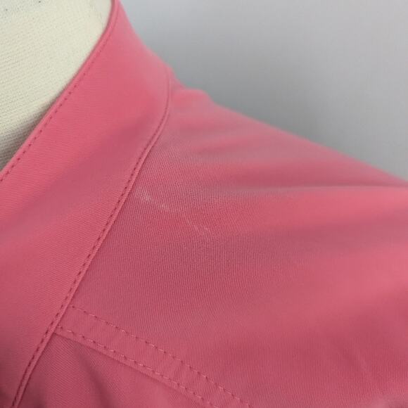 Women's St. John Pink Coral Blazer XL Small Flaw - Picture 5 of 8